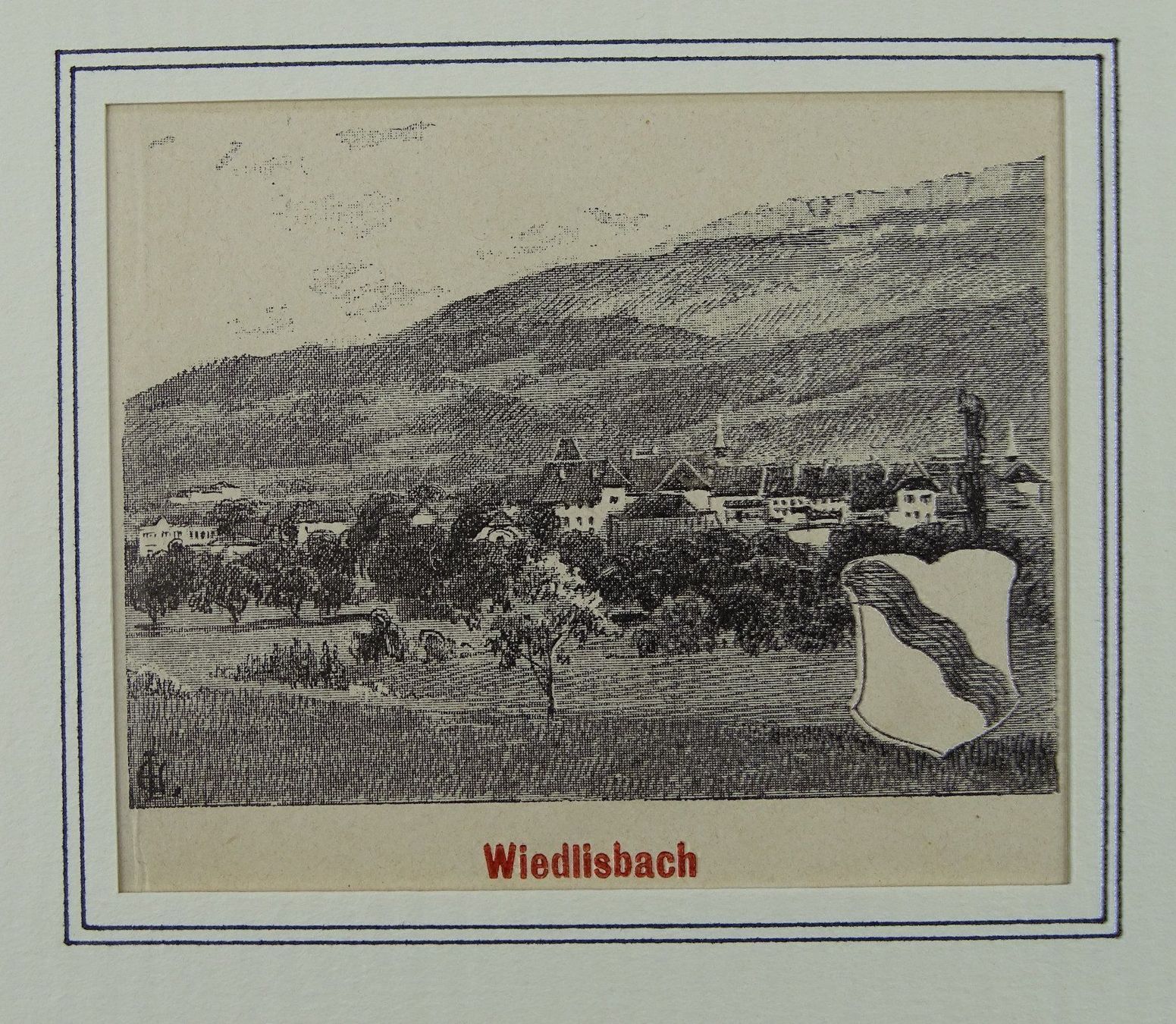 Incisioni: WIEDLISBACH, ZINKÄTZUNG 1896 – Usato da Grüningen venduto da Kartensammler