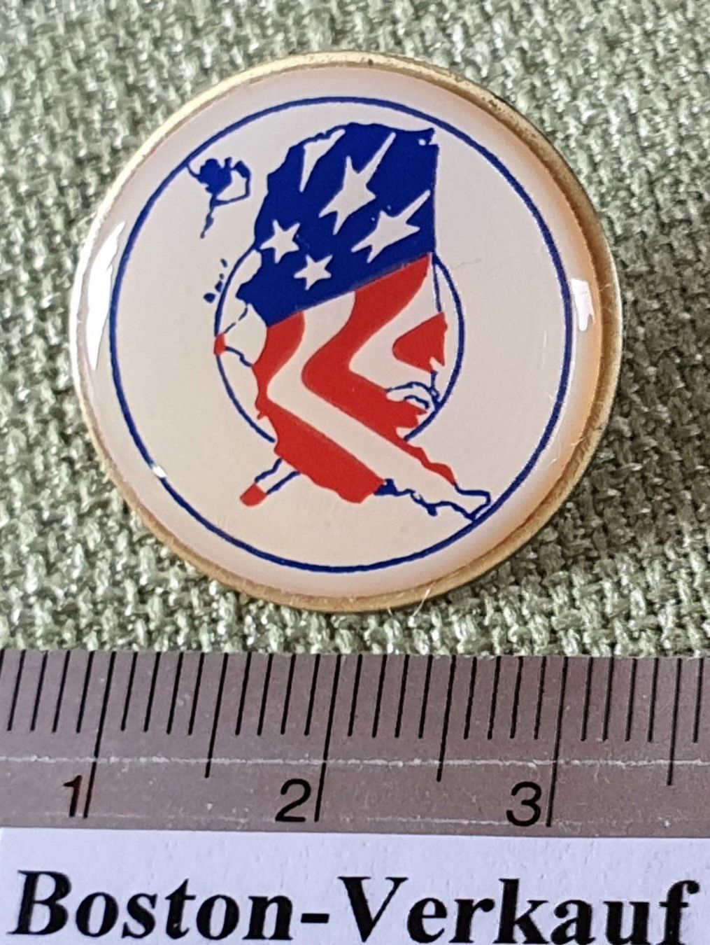 Placchette & Badge: E593 - Pin Nord Amerika als Flagge – Usato da Reinach BL venduto da Boston-Verkauf 1