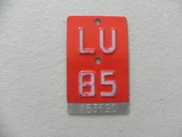 Velonummer Rad Velo Nummer LU 85 Luzern 1985 Geschenk