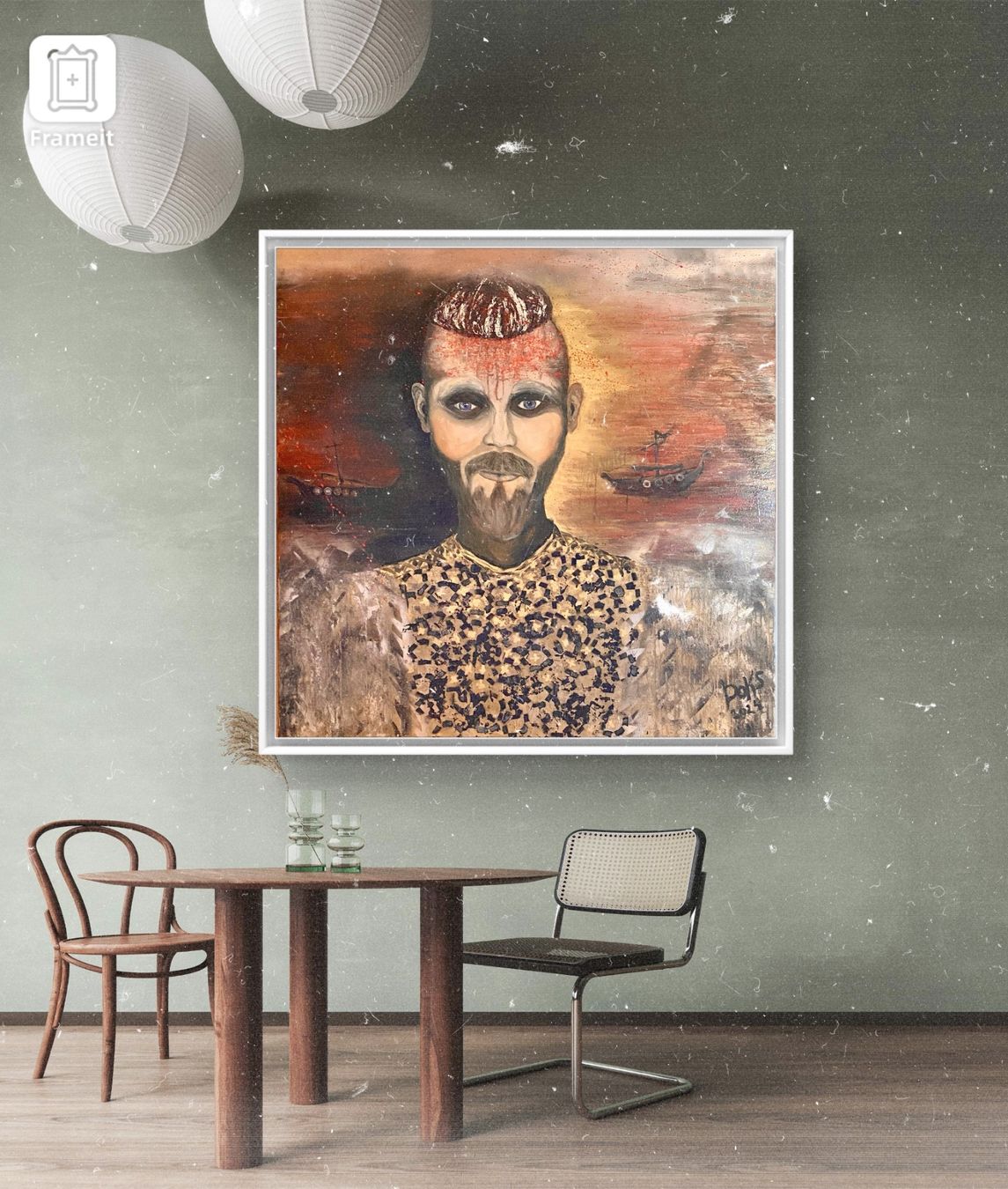 Dipinti: Wikinger.Oil Leinwand Bild Kunst Doks – Nuovo e nell'imballaggio originale da Beromünster venduto da dok_b8mf 1