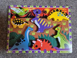 Puzzle en bois Melissa & Doug, dinosaures rigolos !