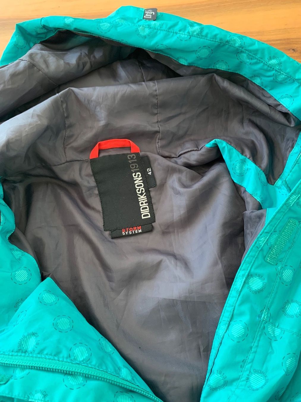 Didriksons Giacche: DIDRIKSONS Traum Regenjacke türkis Gr. 42 – Nuovo (secondo la descrizione) da Meiringen venduto da Jackwashere 4