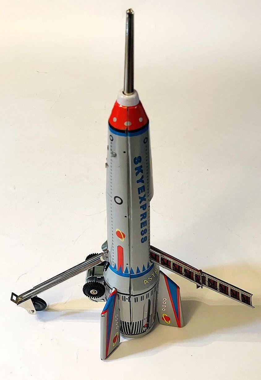 Spielzeuge: Blechspielzeug Rakete Sky Express Space Ship – Gebraucht aus Duggingen von nad_6yzh 2