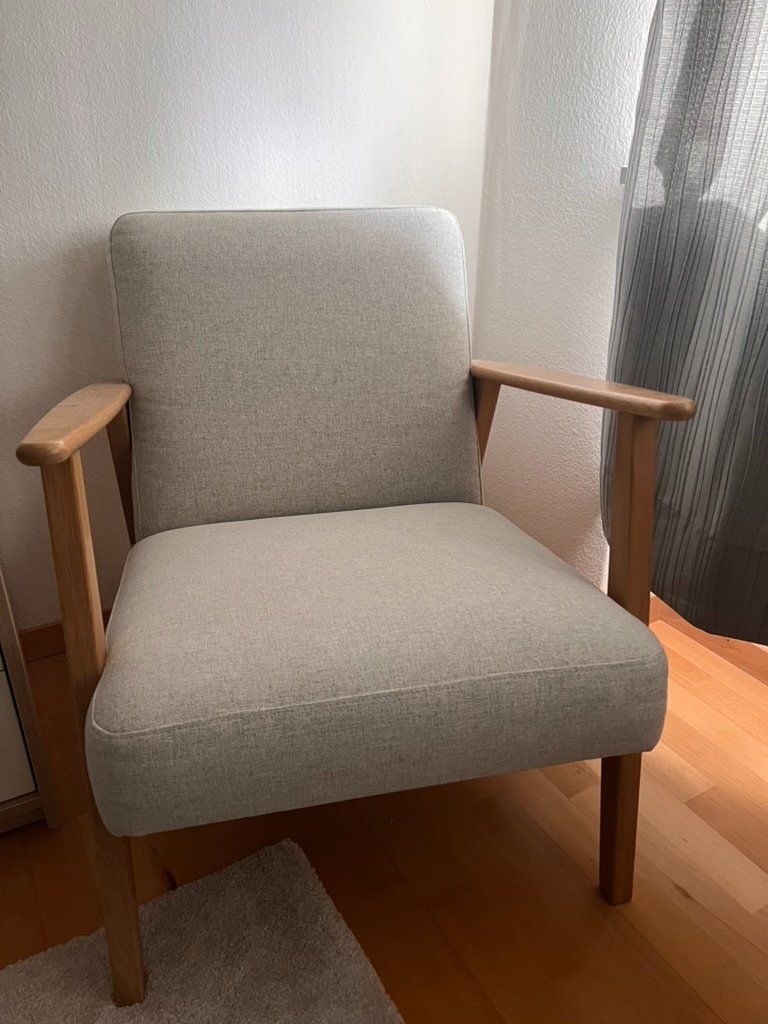 Ikea Poltrone: IKEA EKENÄSET Sessel, Eiche / Gunnared Beige – Usato da Winterthur venduto da olga221 2