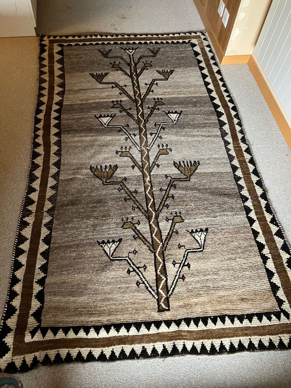 Teppiche: Handgeknüpfter Teppich, Wolle, Iran, Erdtöne – Gebraucht aus Baar von Zugi2