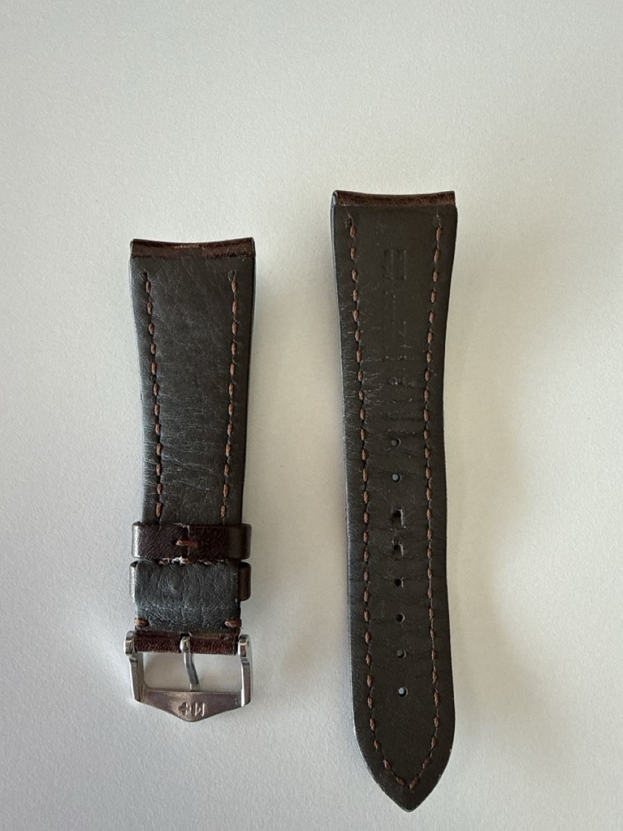 Bracciali & Braccialetti: Dark Brown Alligator Leather Watch Strap - 24mm – Nuovo (secondo la descrizione) da Zürich venduto da nad_s27g 1