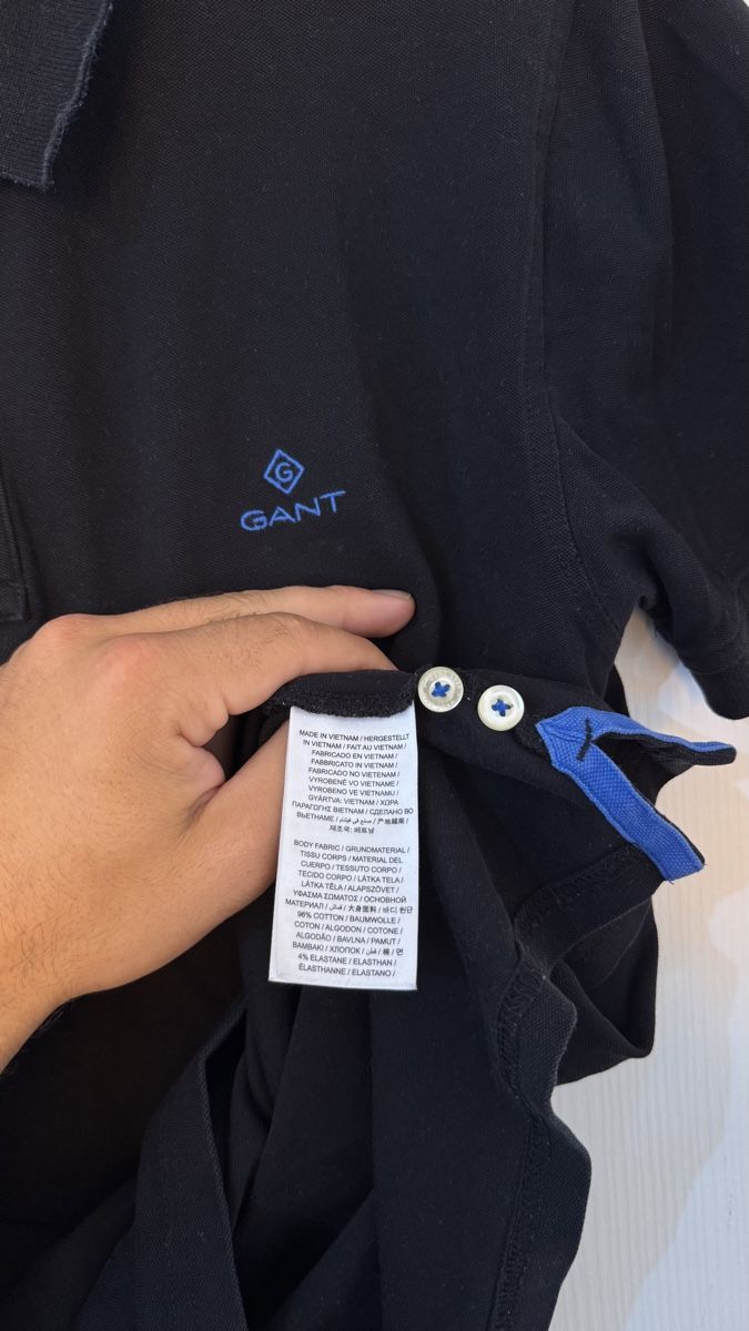Gant Magliette Polo: GANT Poloshirt schwarz Grösse L oryginal – Usato da Wetzikon ZH venduto da Jan_wojt 5