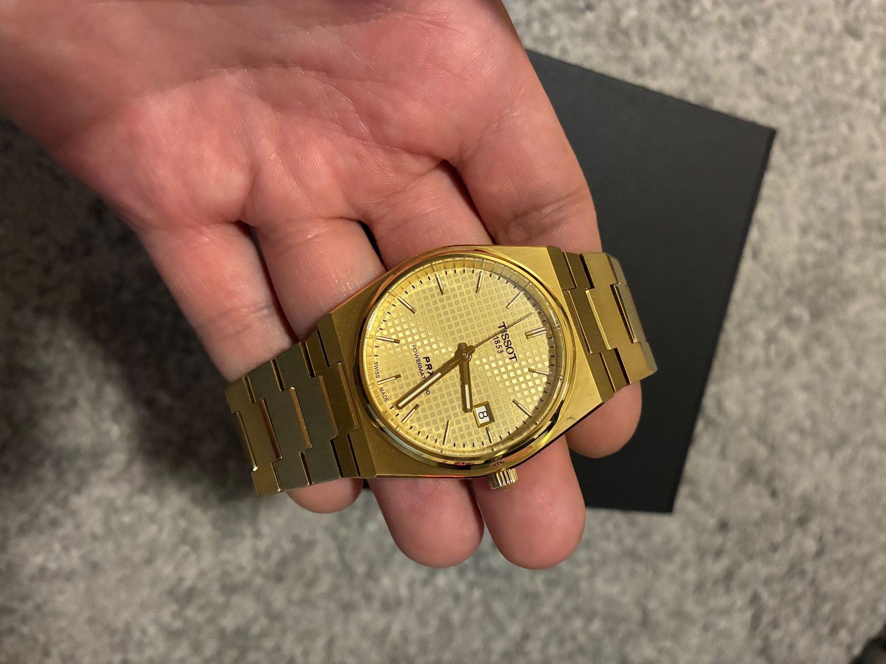 Tissot Orologi: Tissot PRX Powermatic 80 Gold PVD – Usato da Bernex venduto da blackno1