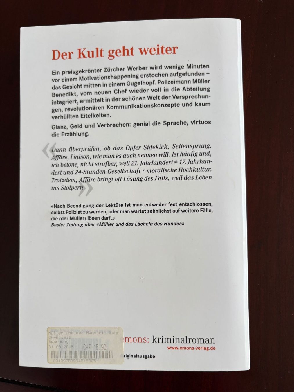 Bücher: 9 CH-Krimis von Raphael Zehnder  -  Müller – Gebraucht aus Oberweningen von Gerini 7
