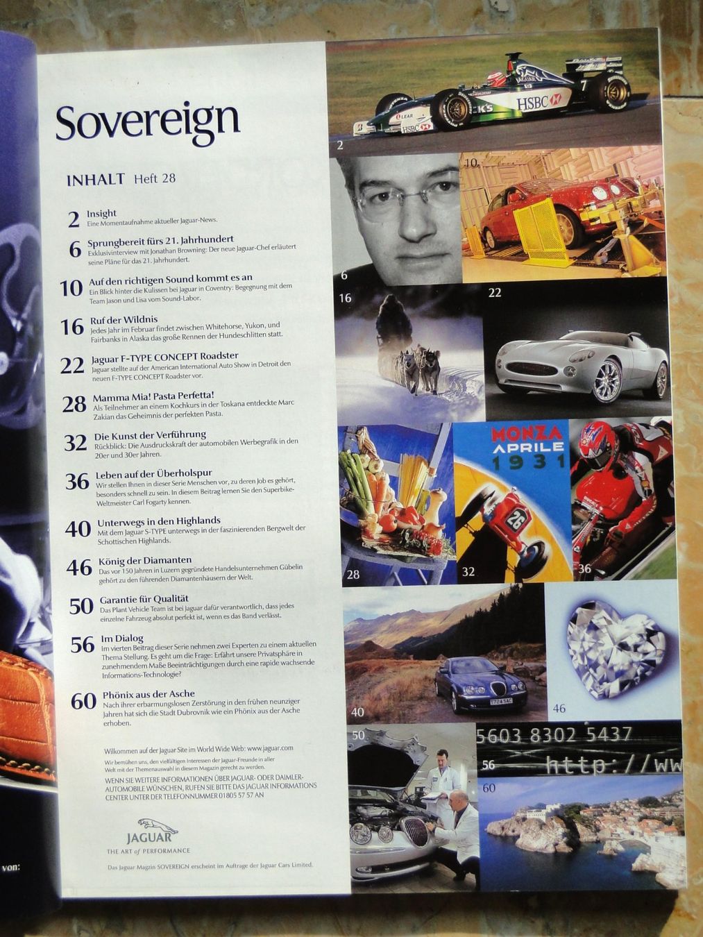 Riviste & Magazine: 2 JAGUAR Hefte Sovereign / Racing 2000 – Usato da Killwangen venduto da cyrano56 2