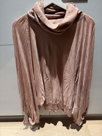 H&M feiner Rollkragen-Pullover, rosé, Grösse One Size