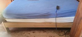 Pflegebett Swissflex Eiche massiv beige gebraucht