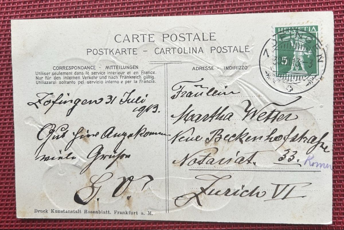 Cartoline postali: Prägekarte Zofingen  – Usato da Horw venduto da Tellbub 1
