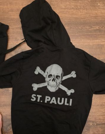 Hoodie Reissverschluss St. Pauli schwarz Grösse S
