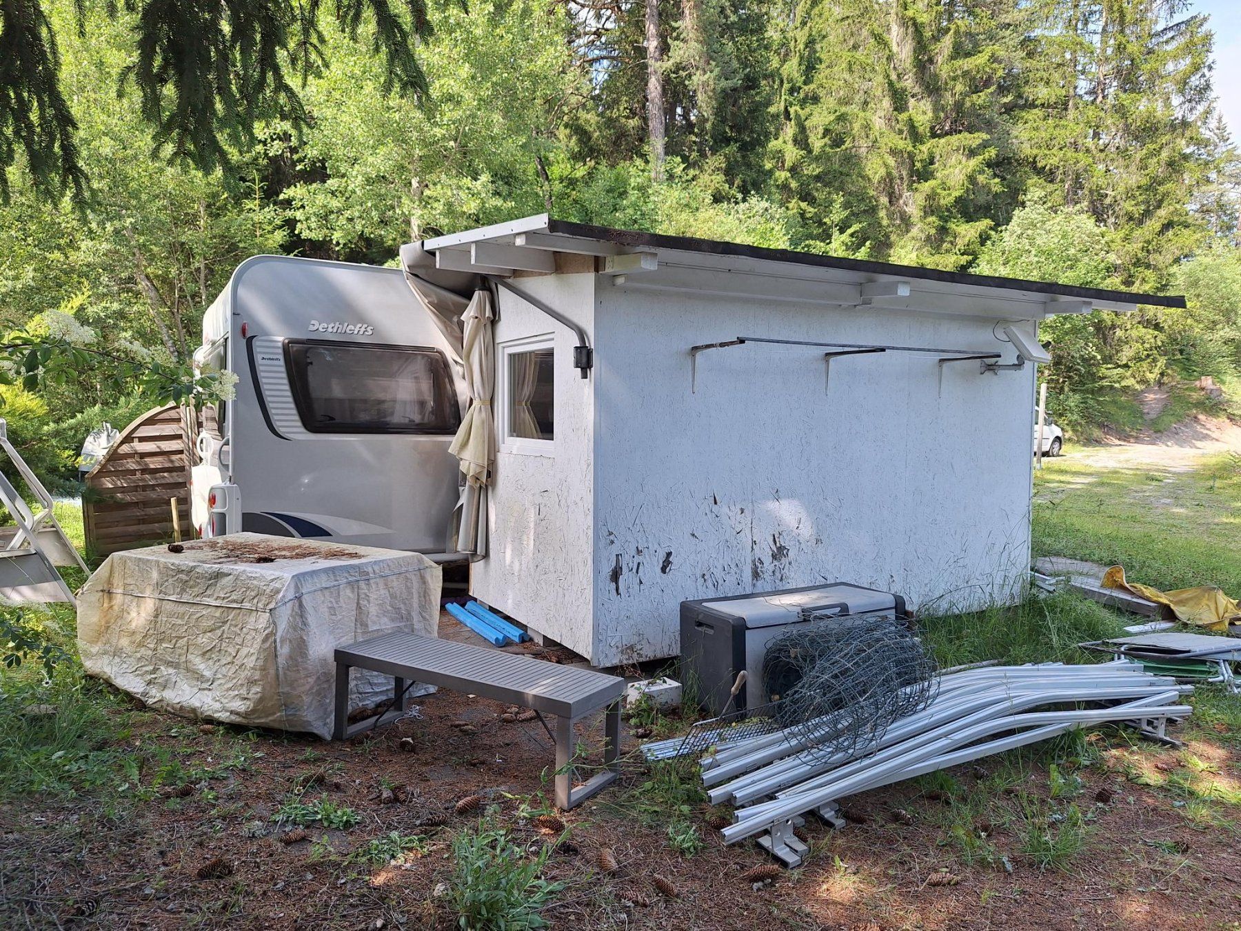 Casette da giardino & serre: Gartenhaus, Schuppen oder Vorbau für Wohnwagen oder Stall – Usato da Hägendorf venduto da Marcellomio 1