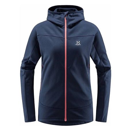Haglöfs Frost Mid Hood Fleecejacke Damen blau Gr. S Neu