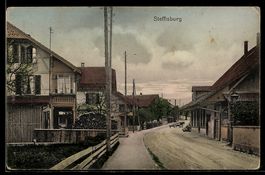 AK Steffisburg, Straßenpartie mit Häusern