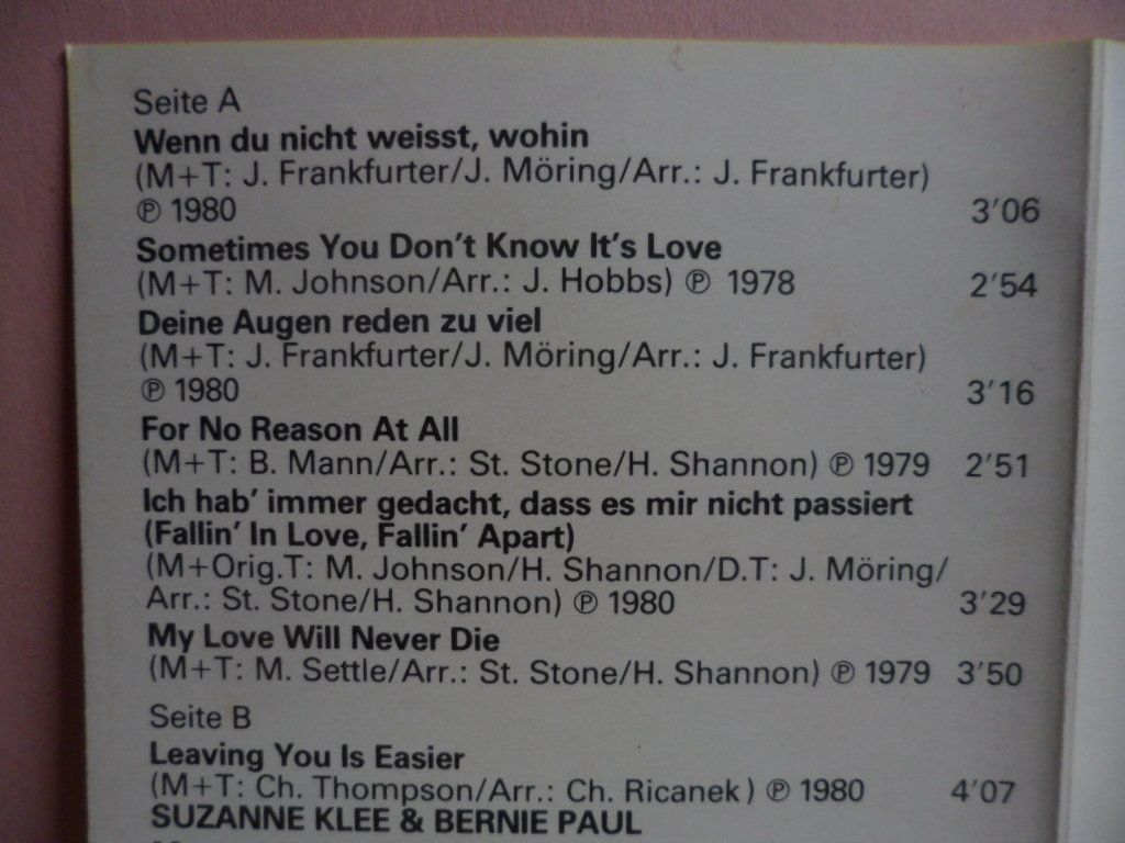 Musicassette: SUZANNE  KLEE   Star Collection – Usato da Langnau i. E. venduto da gf2_29jt 1