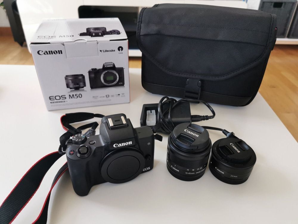 Canon EOS M50 mit Kitlens & Pancake Kaufen auf Ricardo