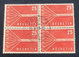 4 er Block Nr.332 mit Vollstempel Bern