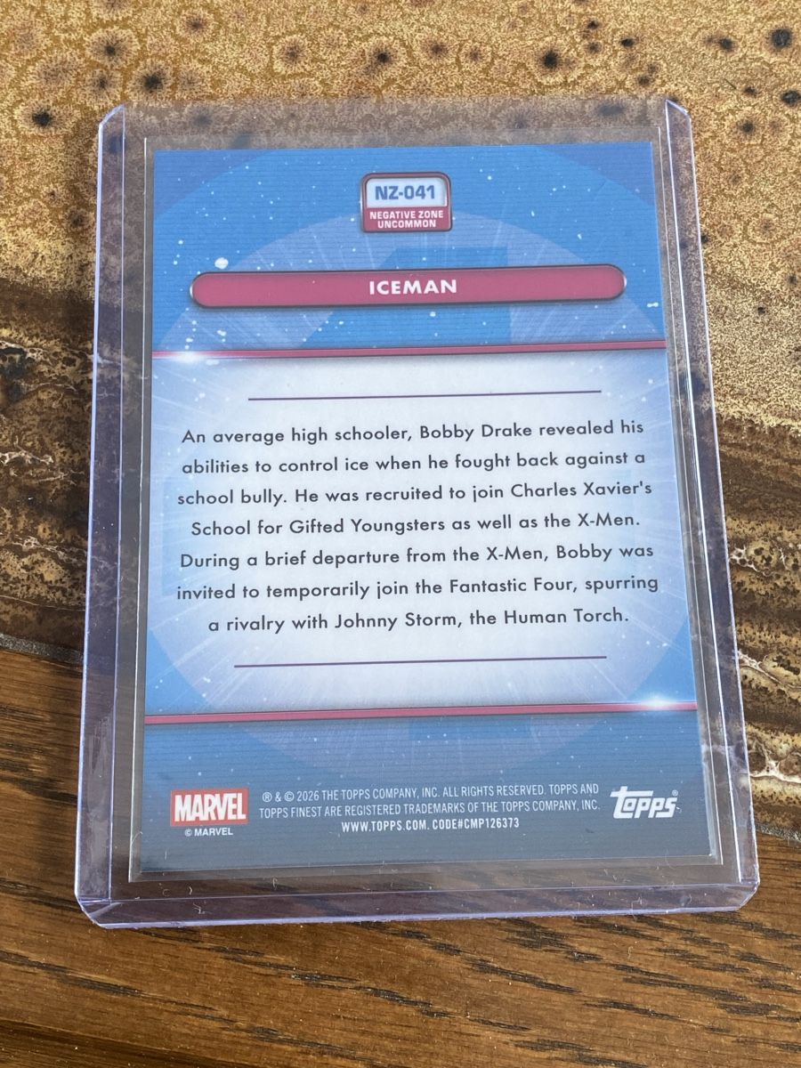 Topps Carte collezionabili: Iceman Topps Finest Marvel /25 – Nuovo (secondo la descrizione) da Boningen venduto da chregu90 1