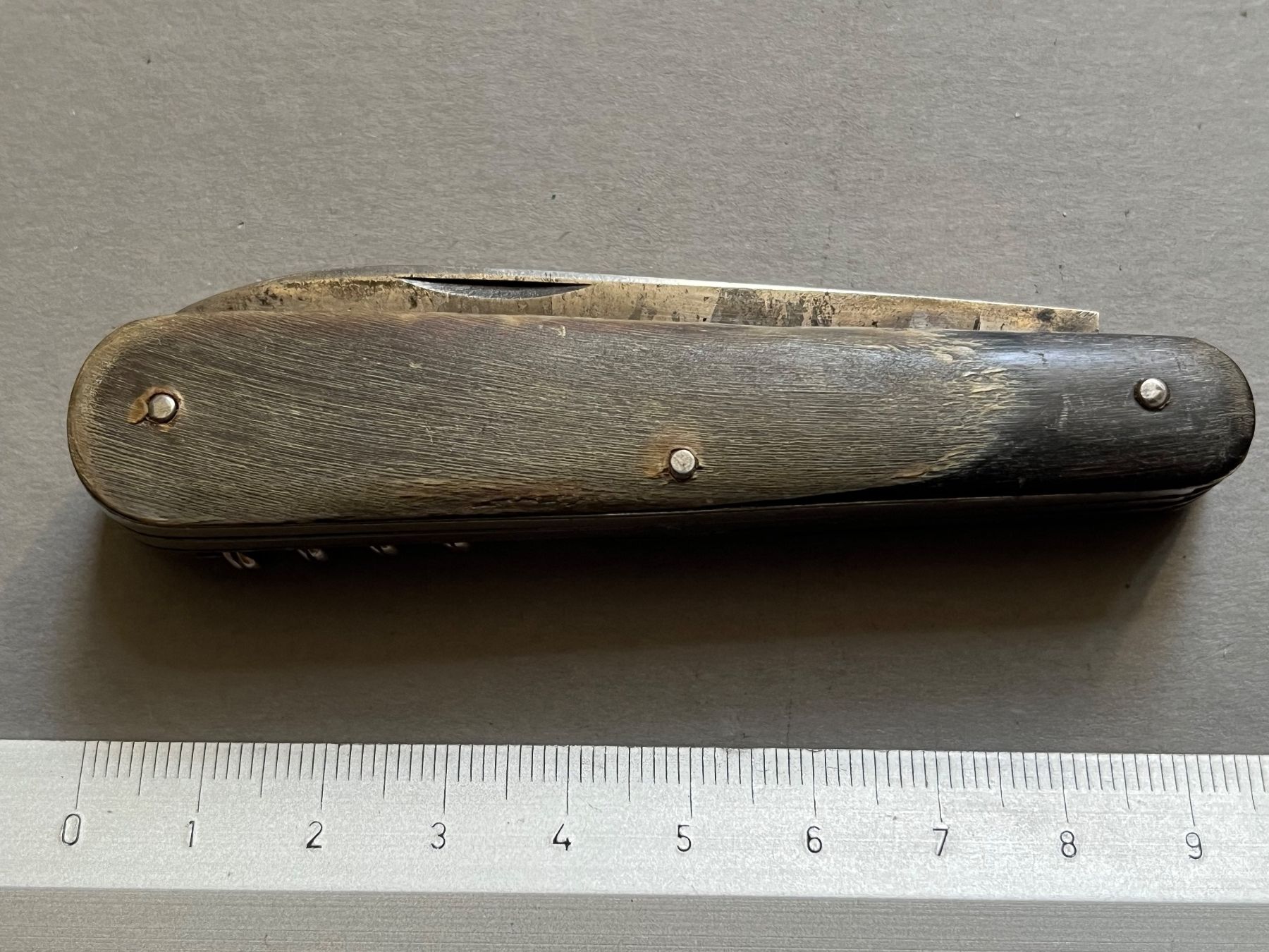 Couteaux de poche: Altes Sackmesser 93 mm - Horn-Griffschalen – D'occasion à Zürich par FV.vintage 7