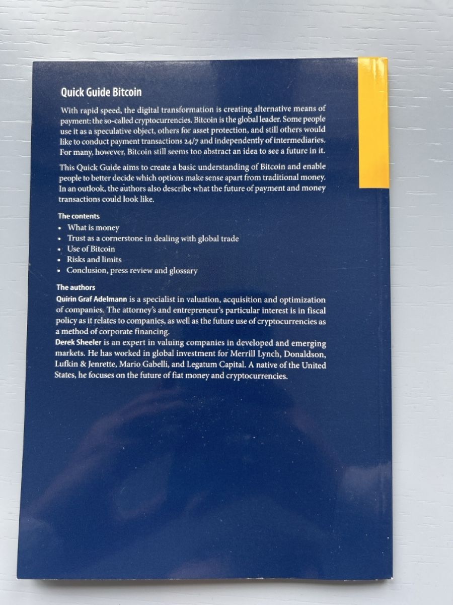 Libri: Schnellguide Bitcoin; Finanzwissen – Nuovo (secondo la descrizione) da Oeschgen venduto da Michelleh123 1