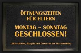 Teppich - Öffnungszeiten für Eltern