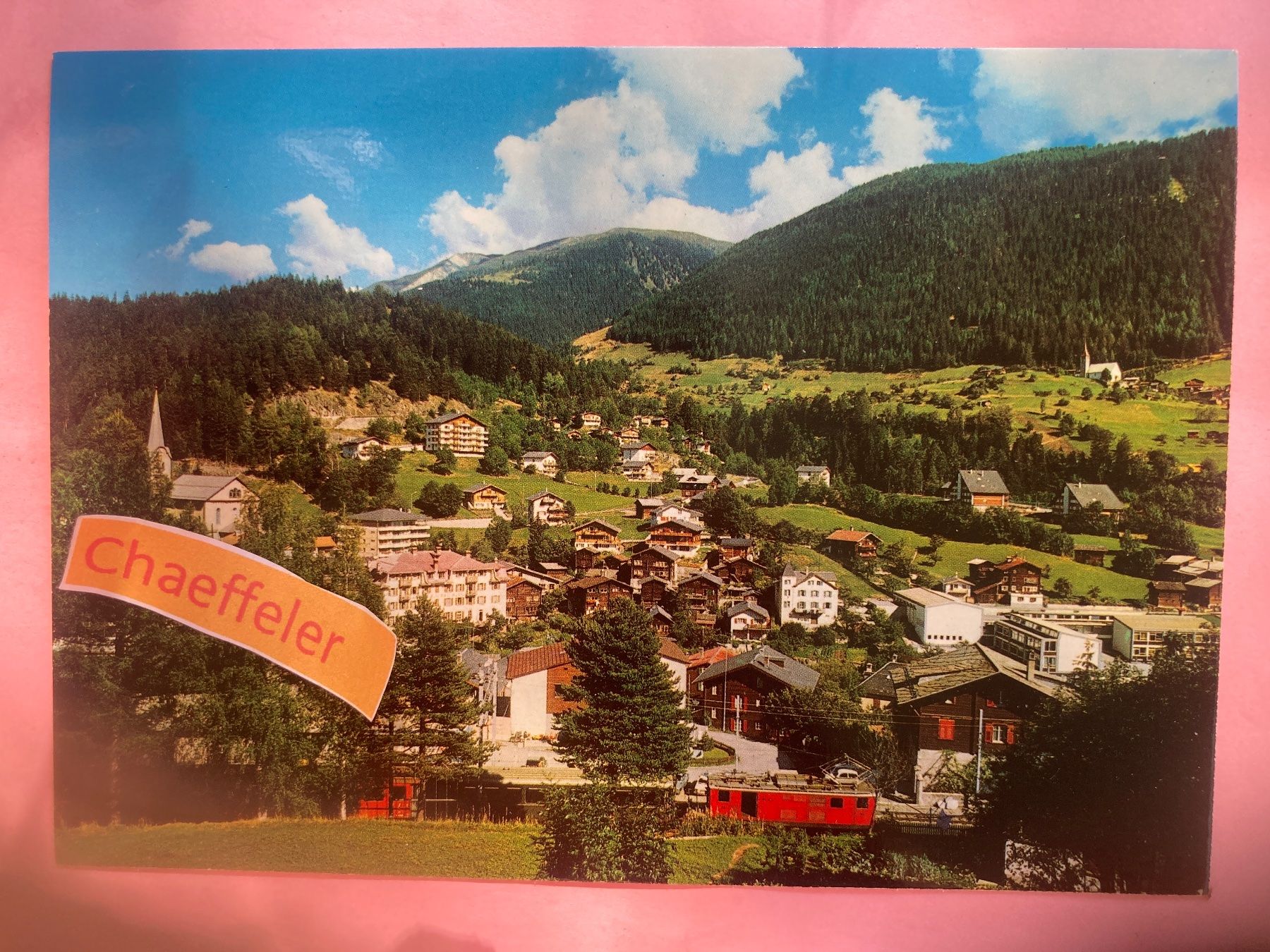 Cartoline postali: 43748 Fiesch, Wallis – Usato da Zürich venduto da Chaeffeler