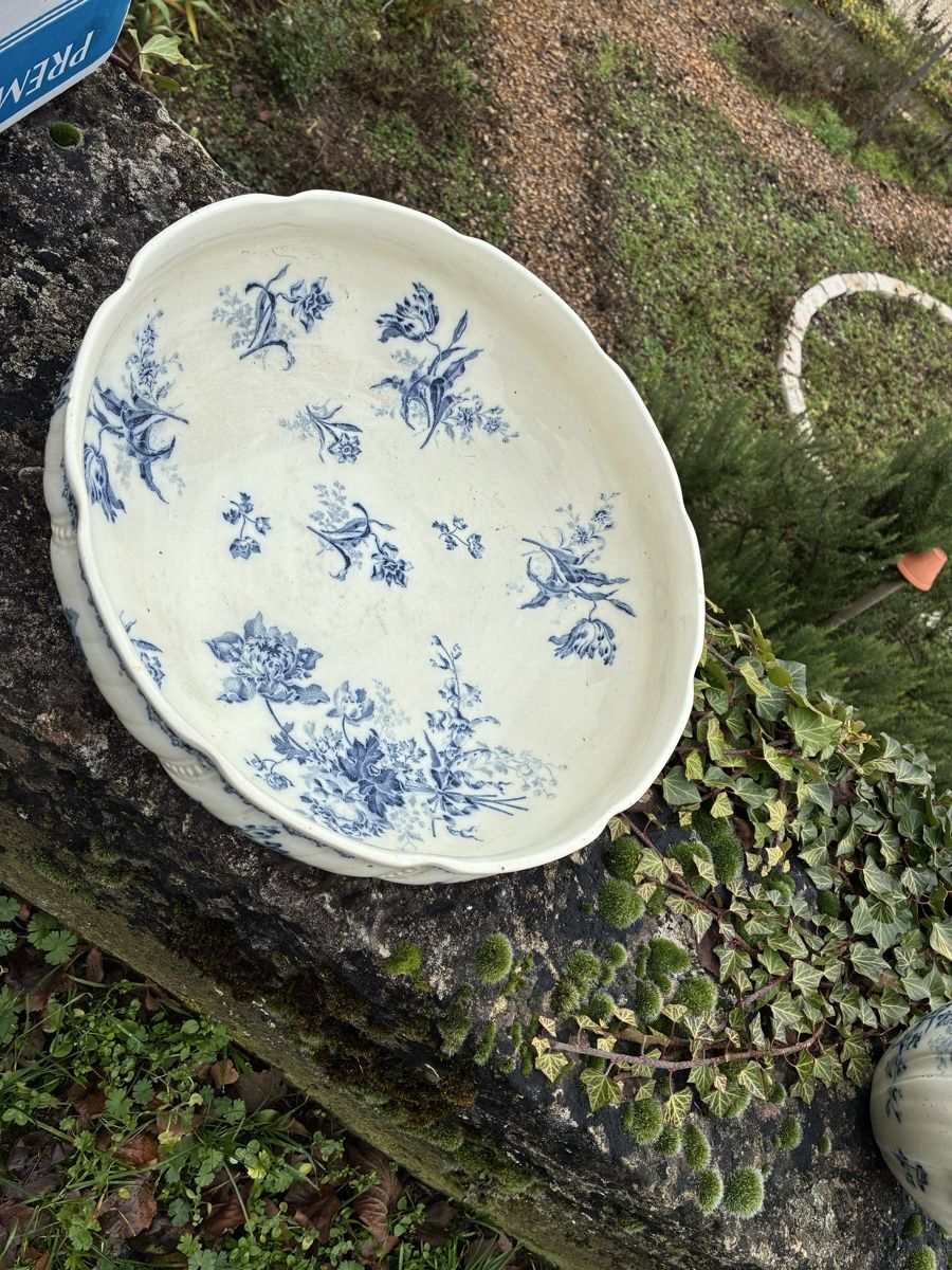 Ancien Meuble De Toilette / Coiffeuse Jumeau Steiner - Faience - 1900 - 20 Cm
