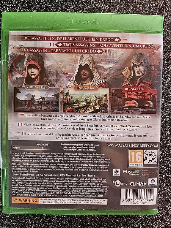 Microsoft Giochi: Jeu XBOX ONE Assassin's Creed Chronicles 16+ – Usato da Châtonnaye venduto da lem_x9zx 1