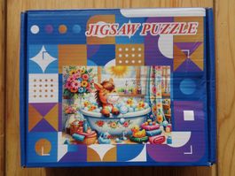 Puzzle 1000 Teile Pferdchen in Badewanne
