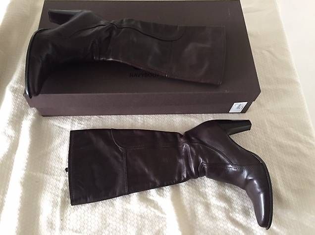 Damenschuhe: Navyboot Stiefel 39 dunkelbraun, neuwertig – Gebraucht aus Leuzigen von nora999