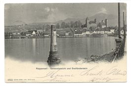 Rapperswil (SG) Schloss - Kirche - Dreiländerstein - 1903