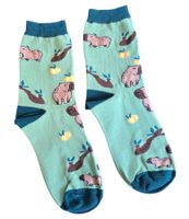Socken Wombat/Kapibara/Orangen