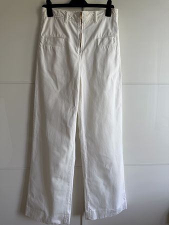 Sandro Jeans Damen Wide Leg Weiss Grösse 38 Neu