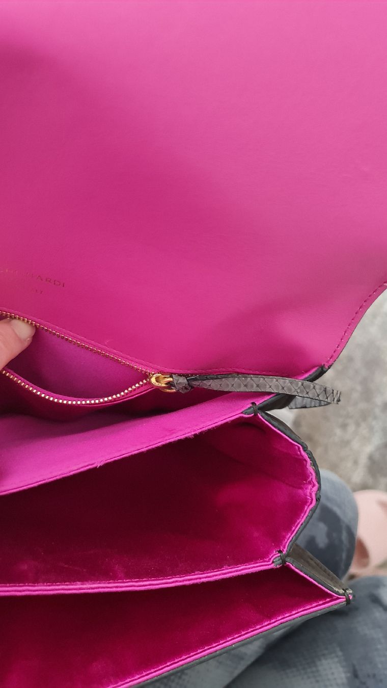 Sacs femmes: Bianchi Nardi Ledertasche Handtasche Python Print Pink – Neuf (Voir description) à Ibach par ole_6whn 7