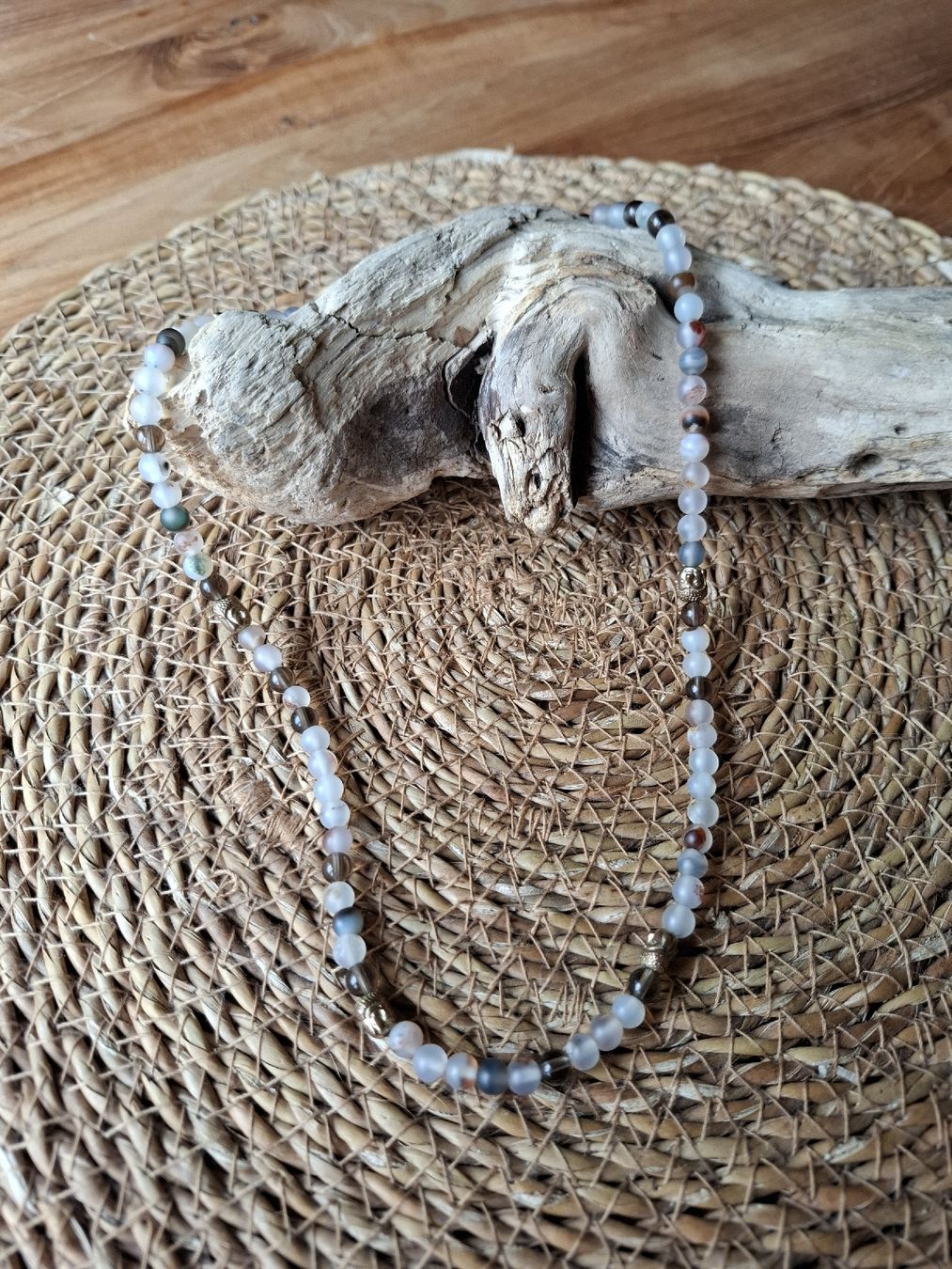 Catenine: Collier en pierre avec bouddha  – Usato da Biel/Bienne venduto da Lionne72
