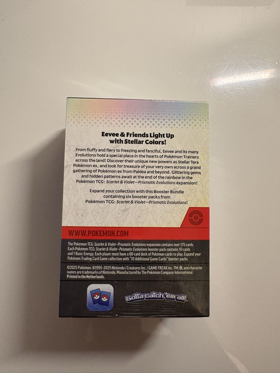 Pokémon Sammelbilder & Trading cards: POKÉMON PRISMATIC EVOLUTIONS SCARLET AND VIOLET – Neu und originalverpackt aus Zürich von Zorro029 1