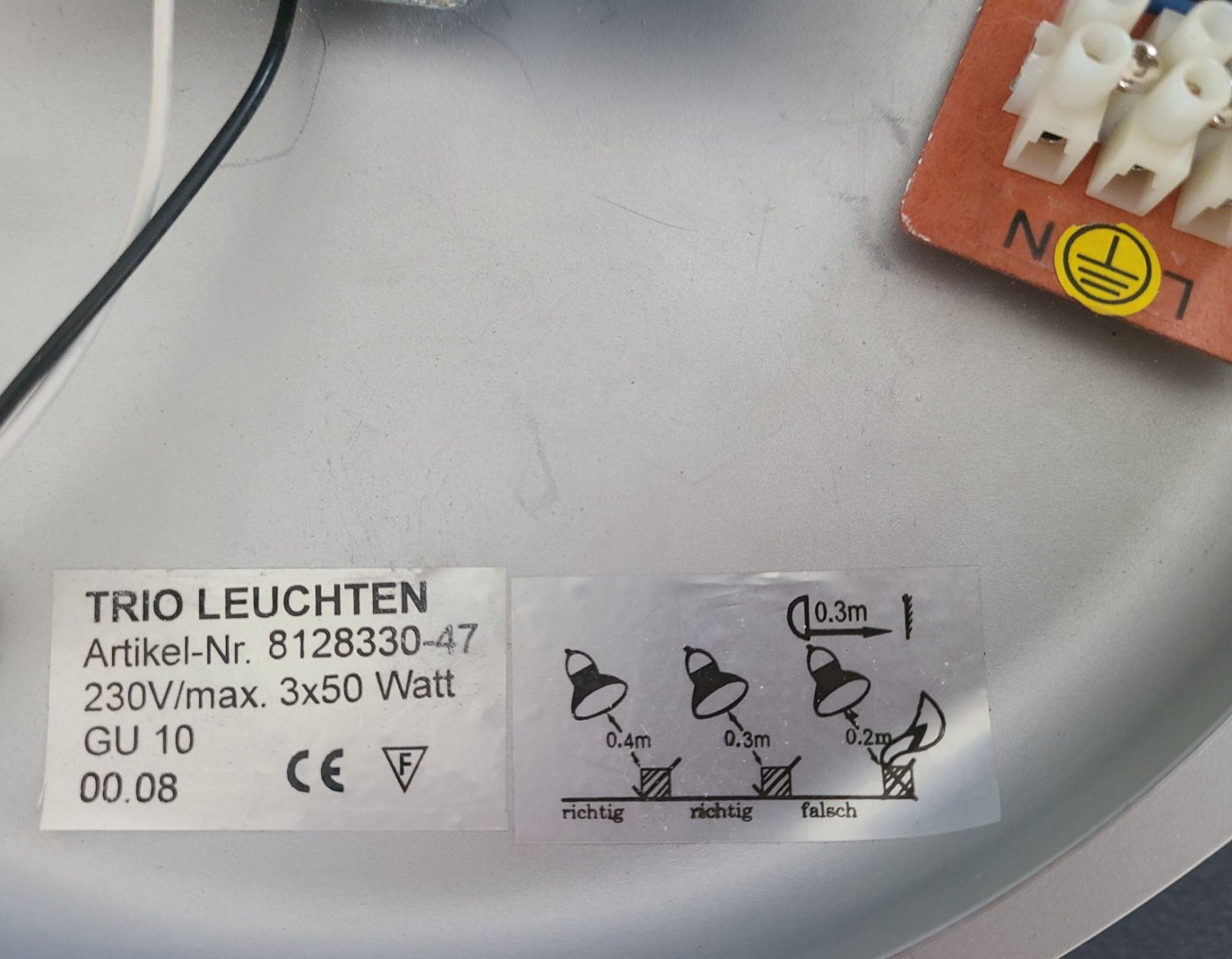 Kronleuchter & Deckenlampen: Design Deckenlampe, 3-flammig, Alu/Blau – Gebraucht aus Egg b. Zürich von alpenchueli 7