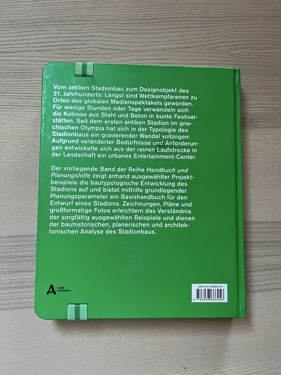 Bücher: Handbuch und Planungshilfe Stadionbauten – Gebraucht aus Bern von fel_r5br 2