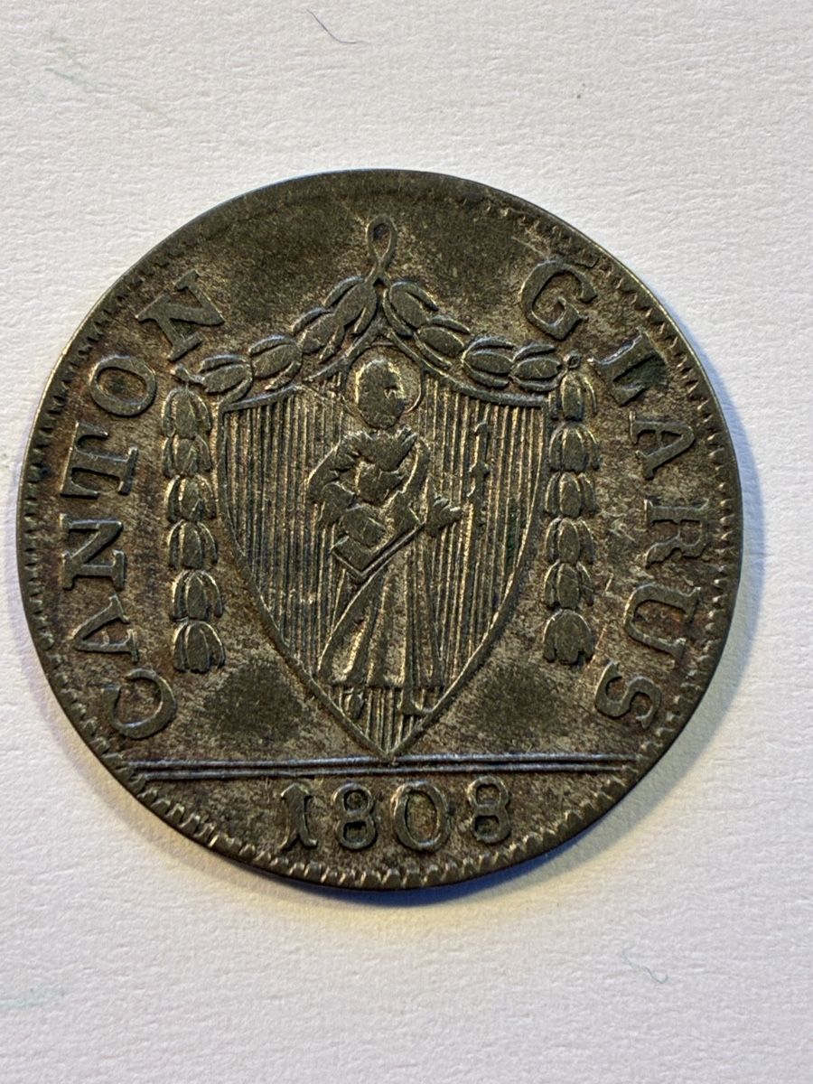 Toutes les monnaies: Münze Canton Glarus 3 Schilling 1808 – D'occasion à Riehen par J.-M.