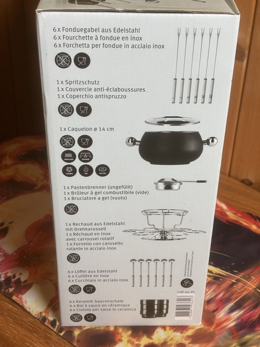 Migros Set di piatti: Fondue Set Bourguignonne/Chinoise, 22-teilig – Nuovo e nell'imballaggio originale da Trübbach venduto da Mansur93 2
