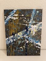 Abstraktes Acrylbild auf Leinwand, Unikat