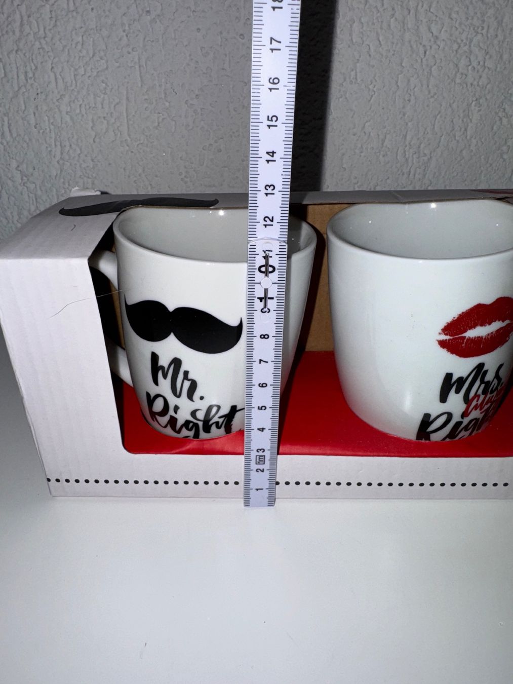 Tassen: Tassen Mr. Right und Mrs. Right – Neu und originalverpackt aus Grosswangen von Second_hand_paradise 1