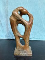 Sculpture abstraite en pierreollaire, signée, Zevieira 1986
