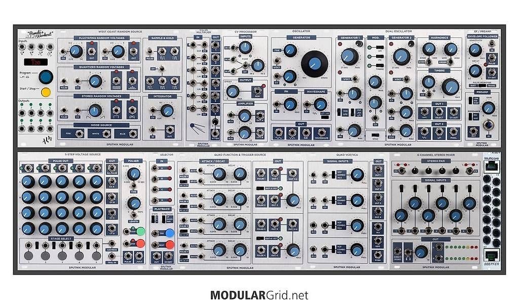 Strumenti musicali: Système Eurorack complet "West coast" de Sputnik Modular – Usato da Onex venduto da Bidouba 4