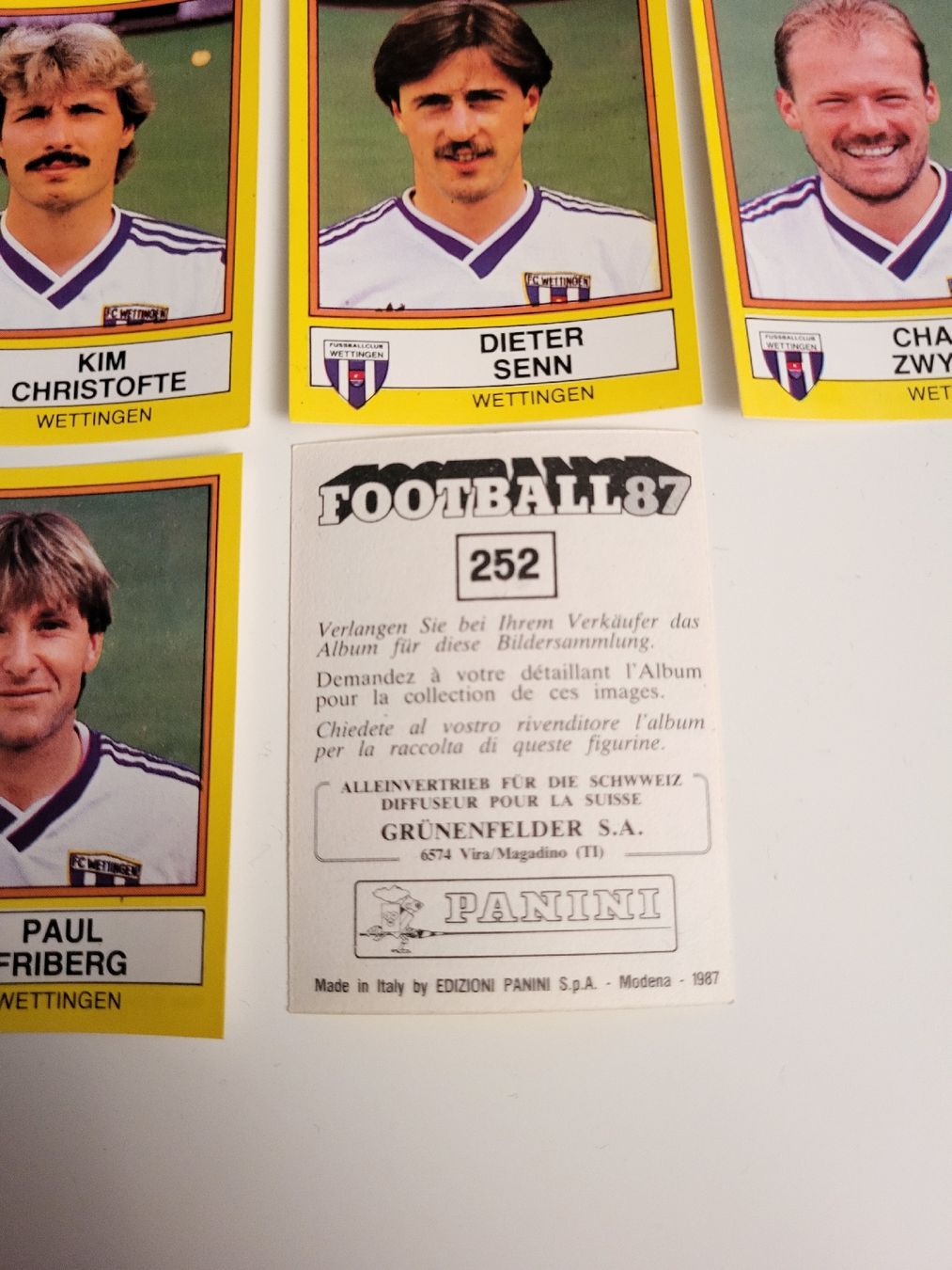 Panini Cartes à collectionner: FC Wettingen 1987 – D'occasion à Ostermundigen par sciarrone 1