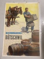 Schönes Werbeschild Brauerei Bütschwil 
