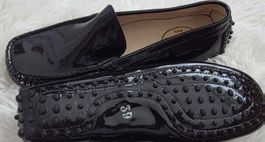 Chic Black Patent Leather Loafers - Size 39 - Great Price!